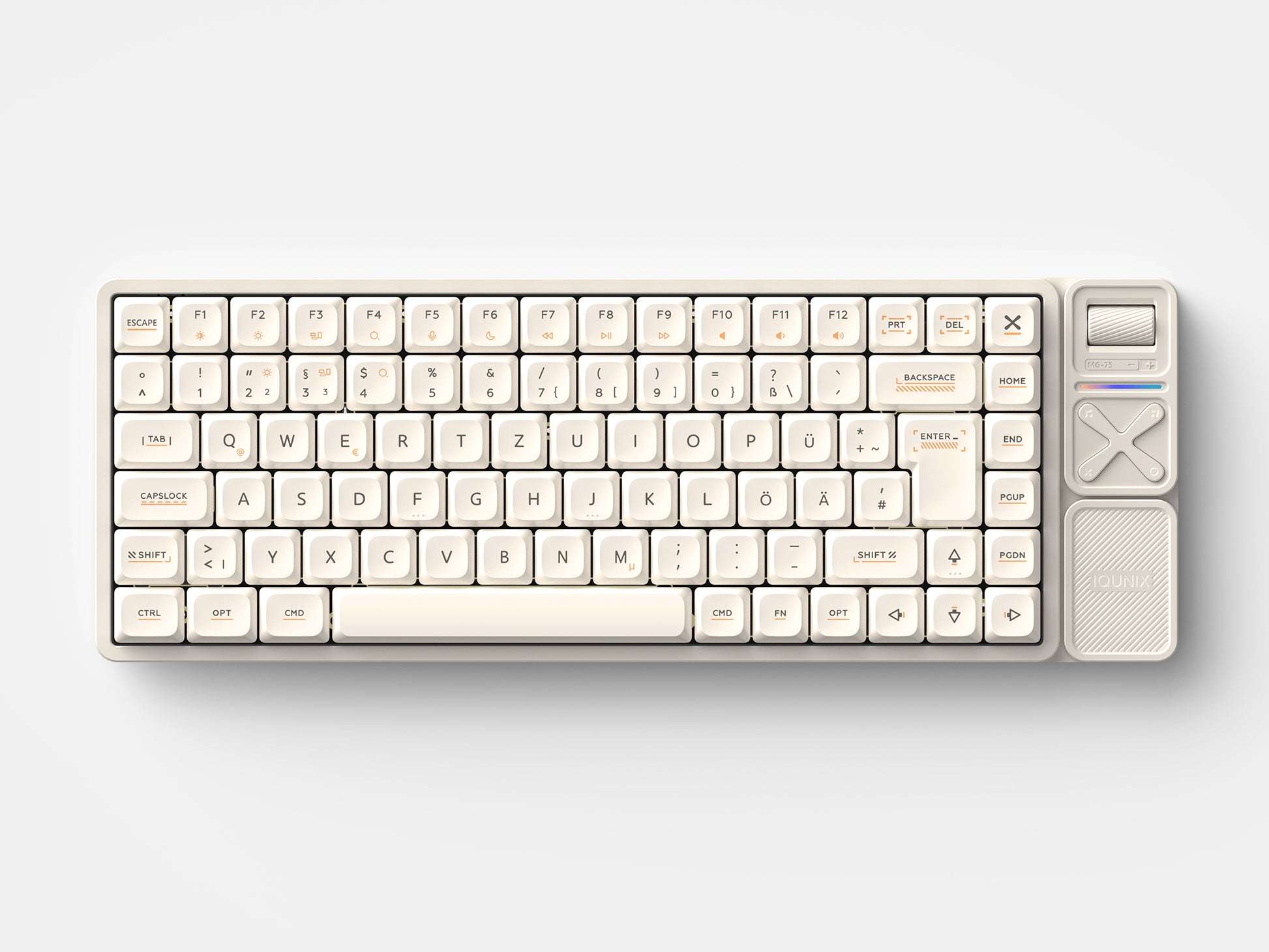 Magi75 Pro ISO 配列-DE German layout low-profile aluminum 机械键盘