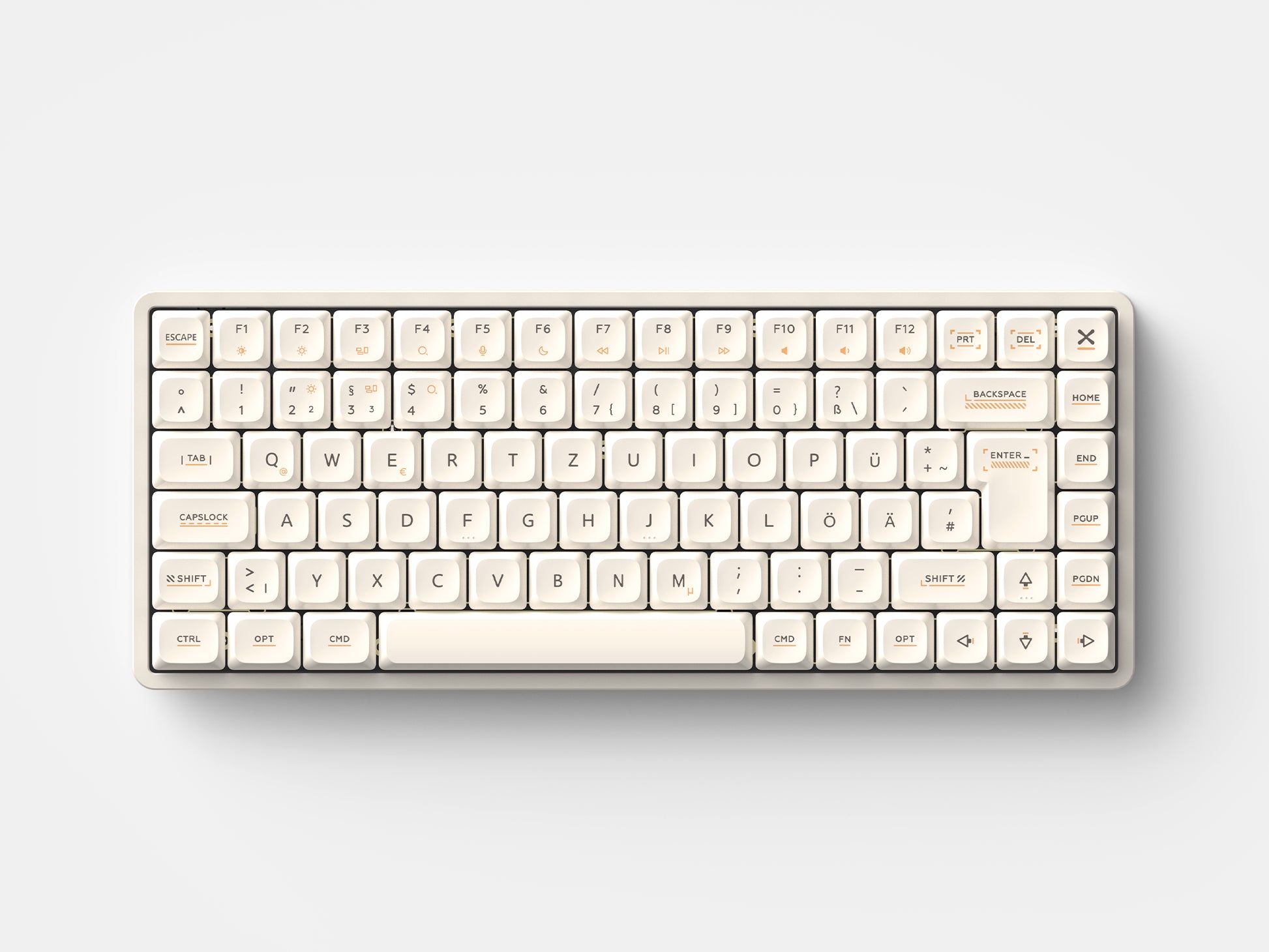 Magi75 ISO 配列-DE German layout low-profile aluminum 机械键盘