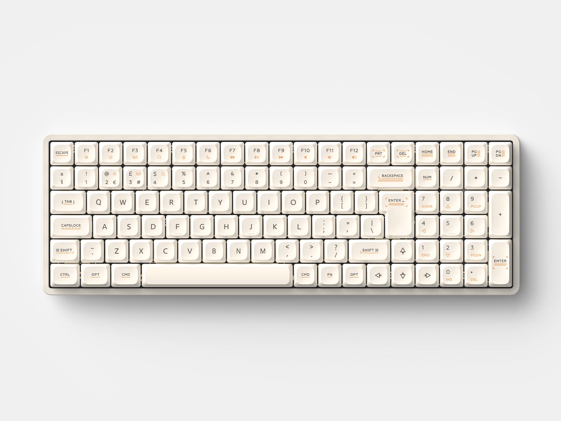 Magi96 ISO 配列 UK layout 机械键盘, compact 96% with numpad