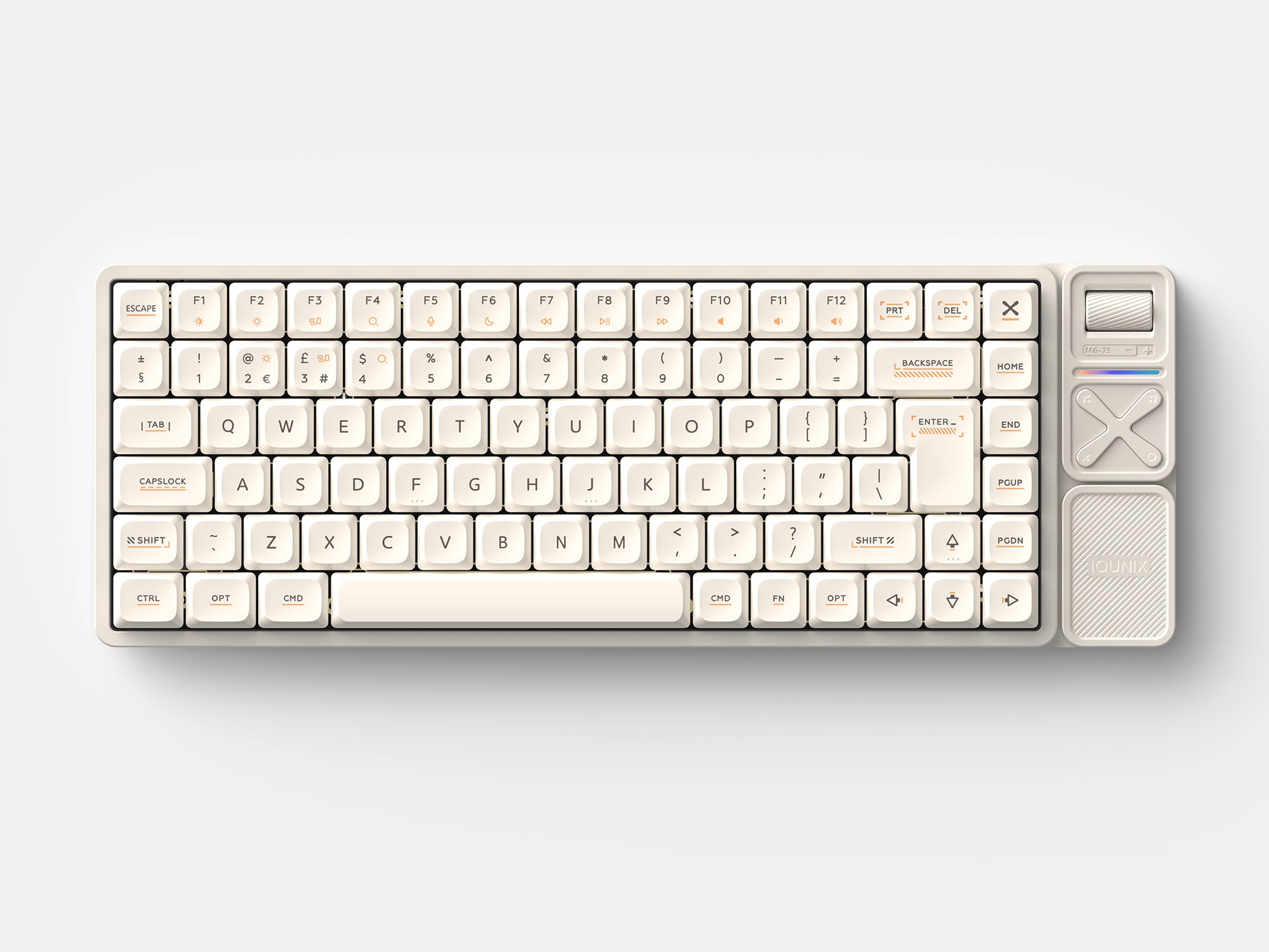 Magi75 Pro ISO 配列-UK low-profile aluminum 机械键盘