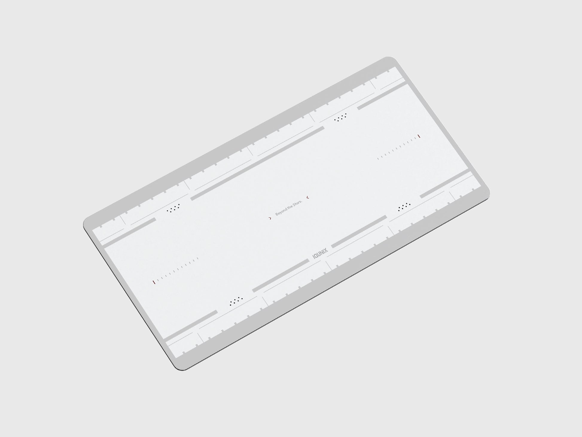 Large desk pad 启云科技 MQ80 桌垫为机械键盘 and mouse, white desktop mat