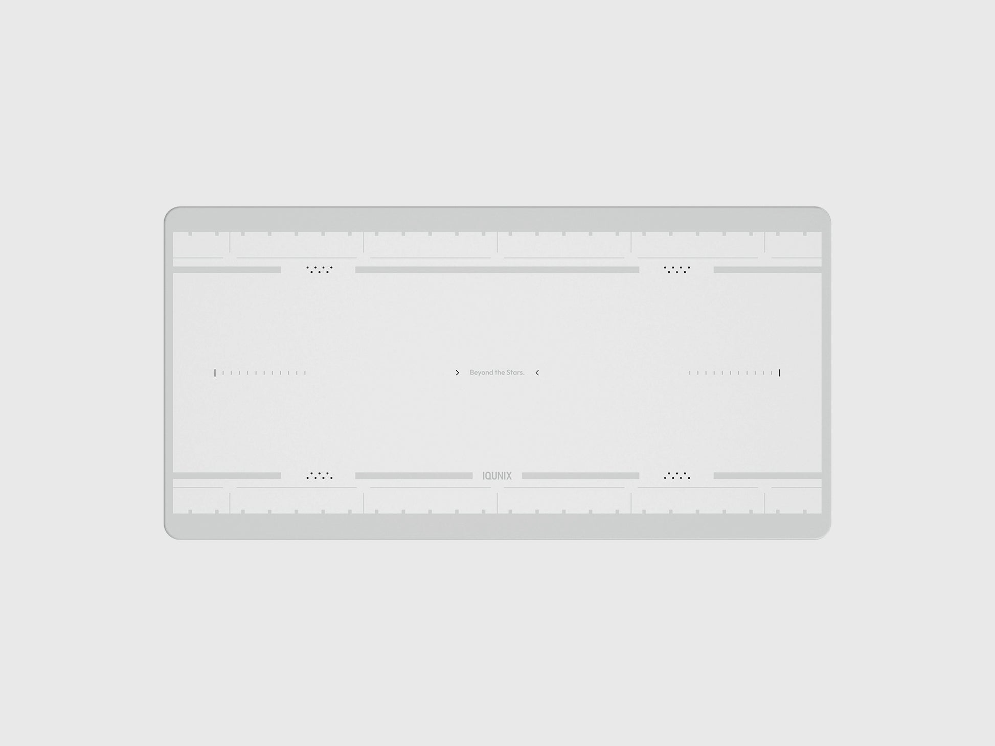 启云科技 MQ80 extended 桌垫 white gaming desk pad with minimalist pattern