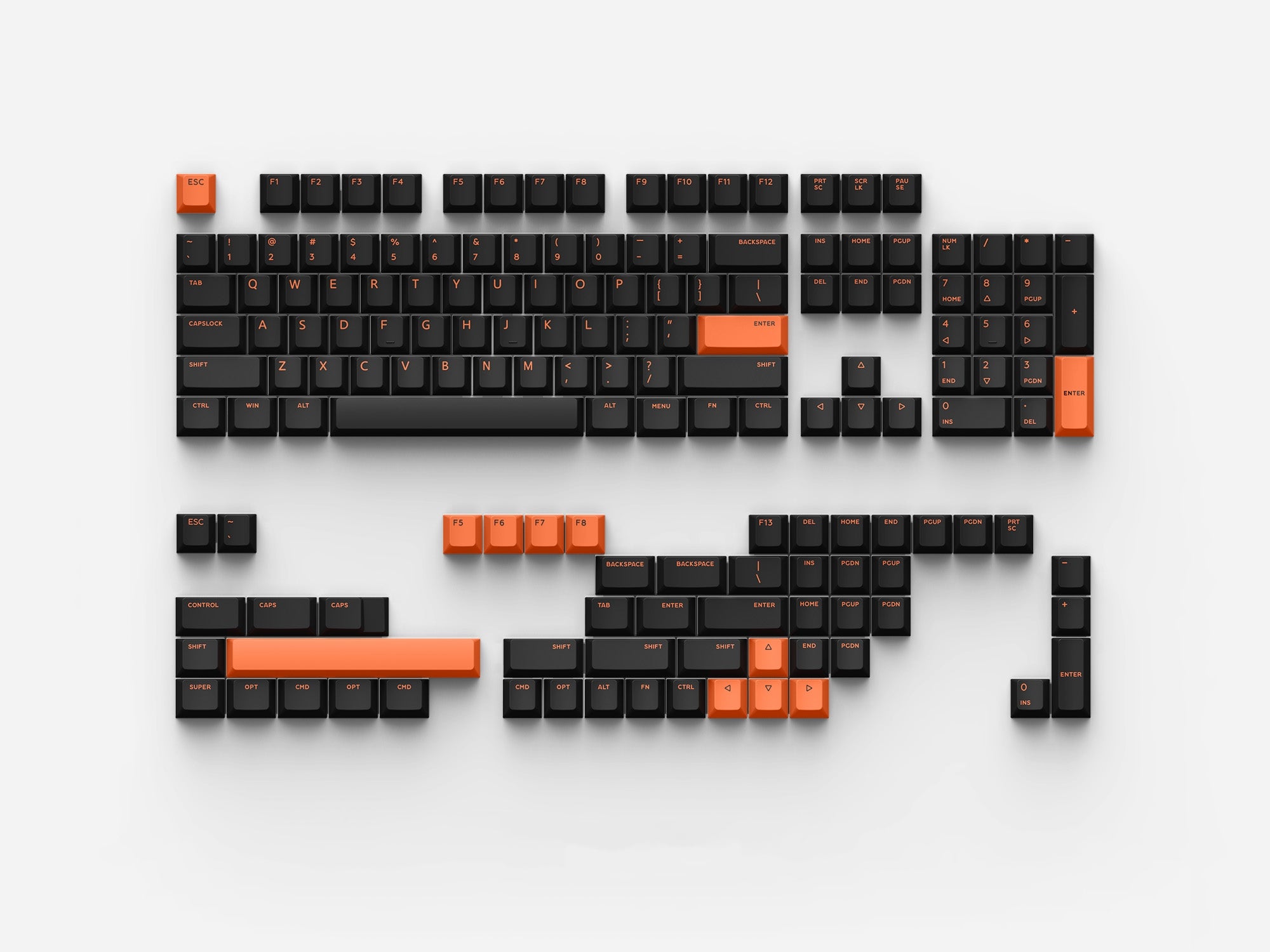 PBT 键帽 Set 黑橘 PBT 键帽套装.jpg__PID:02c6f15c-9ce9-49c8-ac85-849864888eab