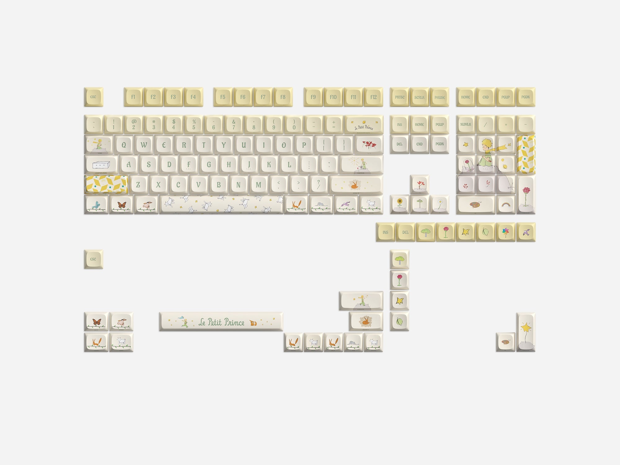 PBT 键帽 Set Little Prince Floral Date PBT 键帽套装.jpg__PID:b432f256-ce83-4c39-82c6-f15c9ce959c8