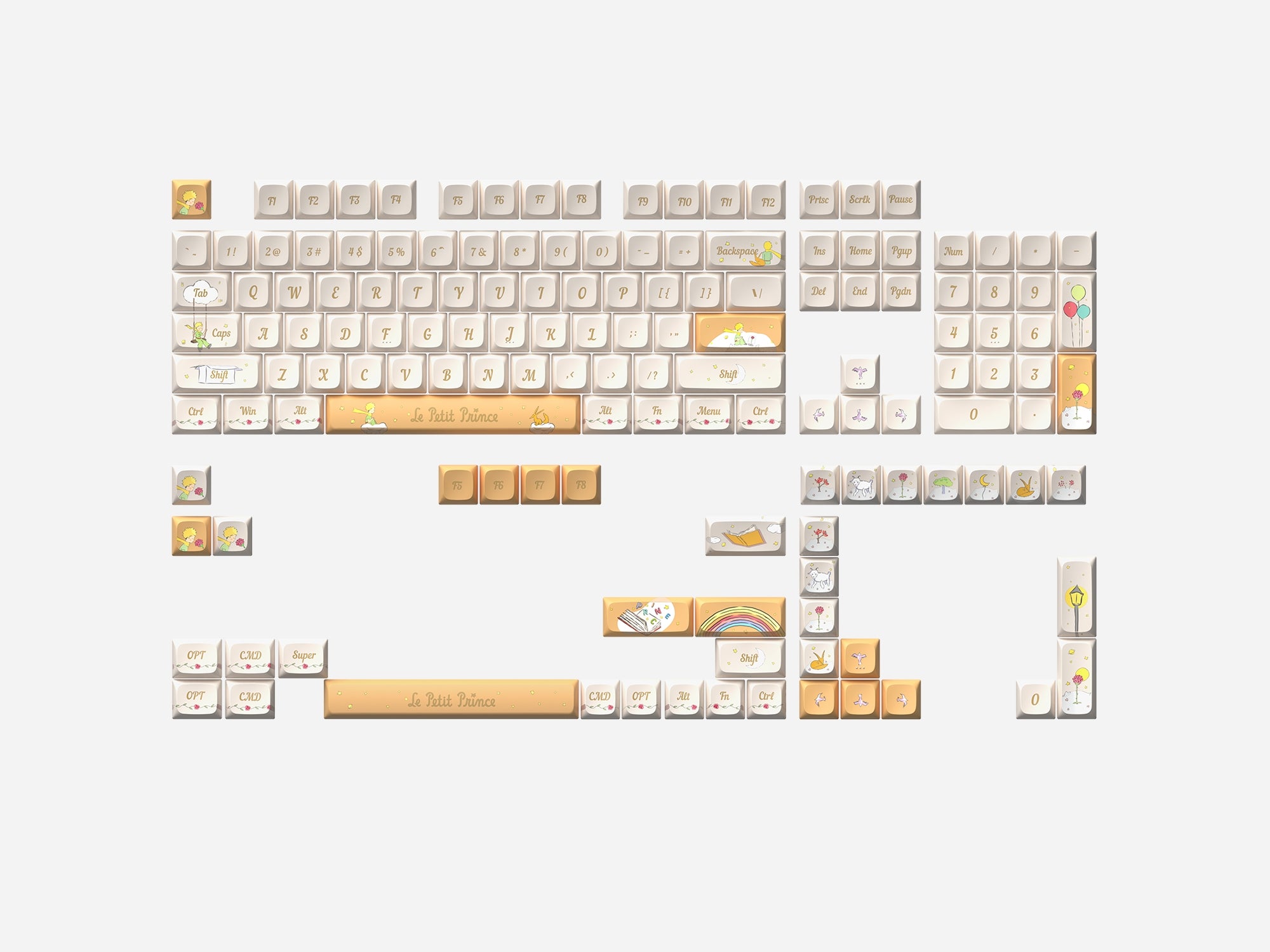 PBT 键帽 Set Little Prince Sunset Ponder PBT 键帽套装.jpg__PID:ed860fb4-32f2-46ce-832c-3902c6f15c9c